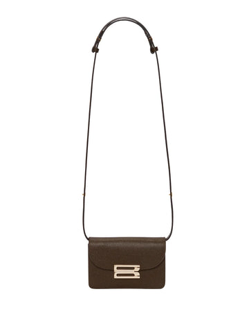 victoria beckham b buckle nano bag khaki