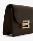 victoria beckham b buckle nano bag khaki