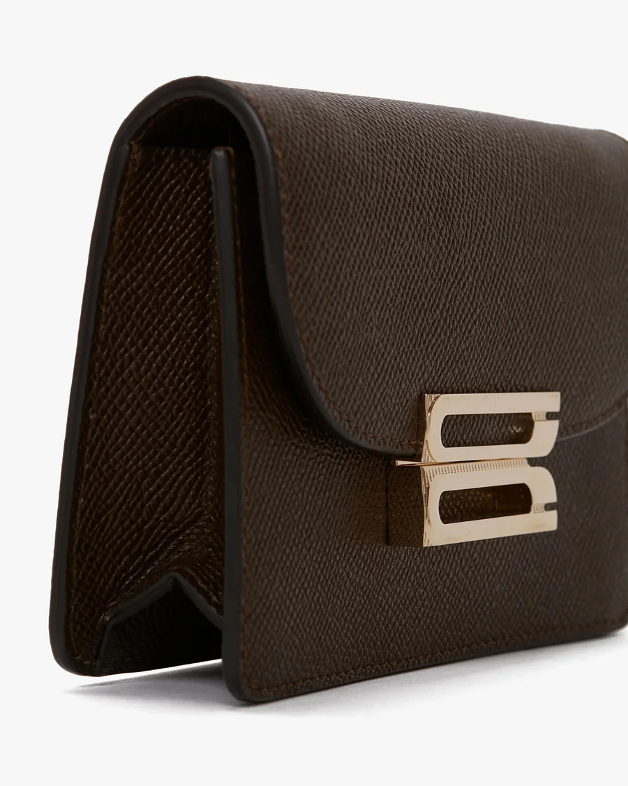 victoria beckham b buckle nano bag khaki