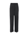 victoria beckham Pocket Detail Panelled Trouser charcoal