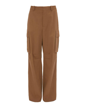 victoria beckham Relaxed Cargo Trouser tobacco brown