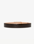 victoria beckham jumbo frame belt espresso croc back