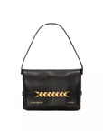 victoria beckham mini chain pouch black isolated