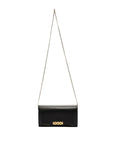 victoria beckham wallet on chain black front