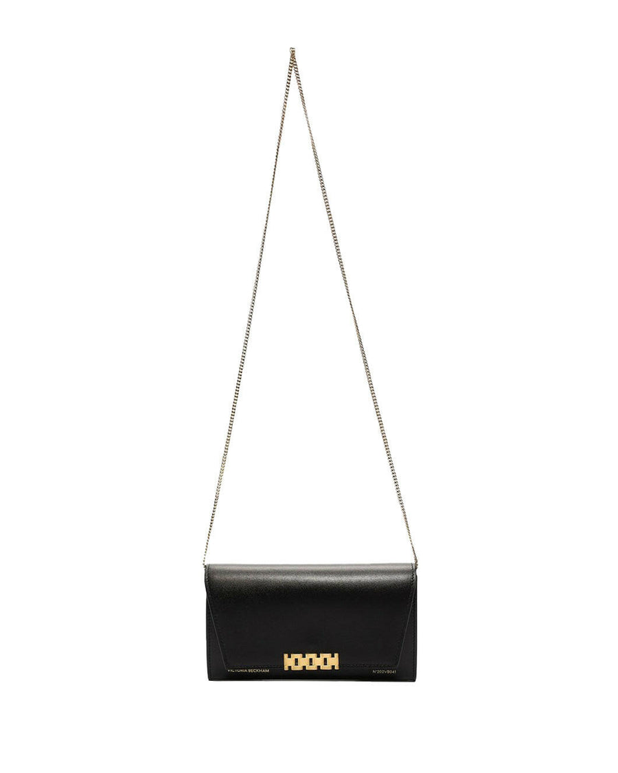 victoria beckham wallet on chain black front