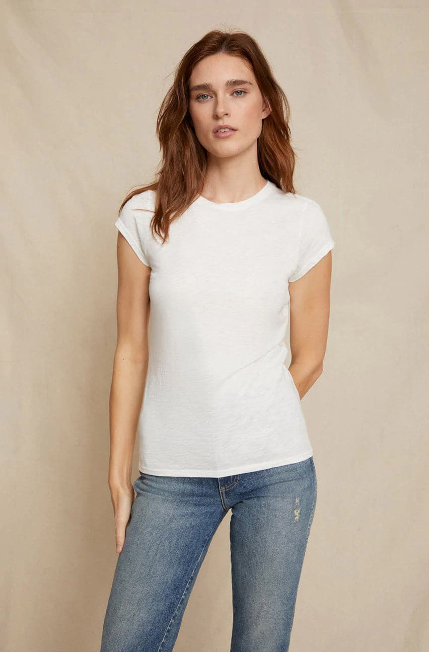 amo sweet tee white on figure full front view