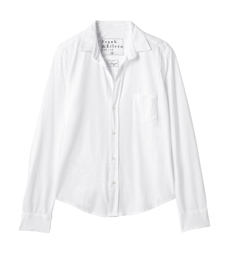 frank and eileen barry tailored button up white
