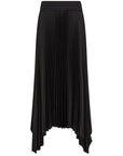 joseph knit weave plisse ade skirt black