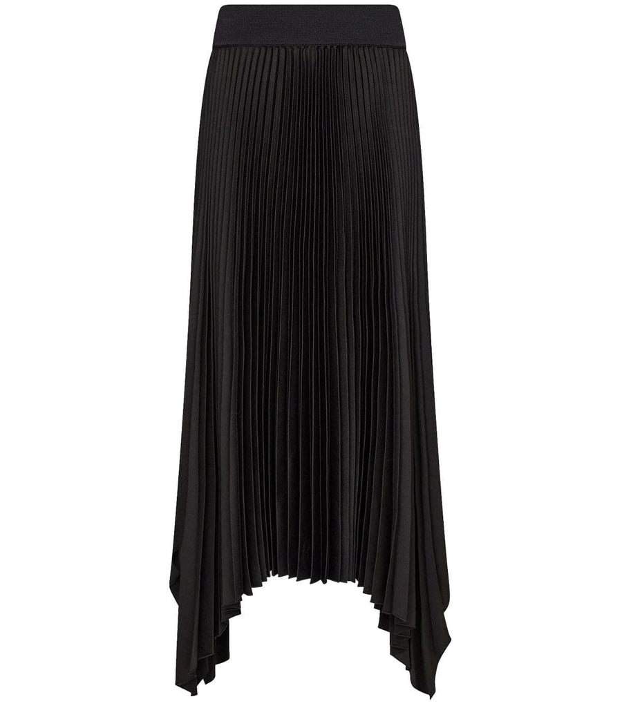 joseph knit weave plisse ade skirt black