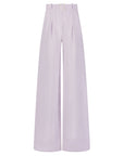 matthew bruch wide leg pleated pant lavender front