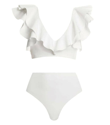 maygel coronel mila two piece swimsuit off white isolated