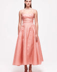 rachel gilbert sophy strap dress pink figure front