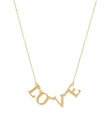 roxanne first gold love necklace