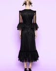 the vampire's wife the floating fire dress black on figure back
